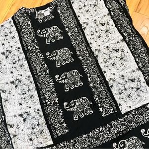 Elephant gypsy sarong wrap poncho shawl Lagan look boho pullover coastal…
